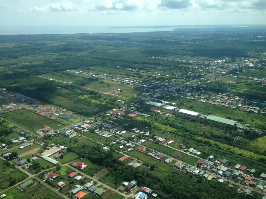Suriname van bovenaf